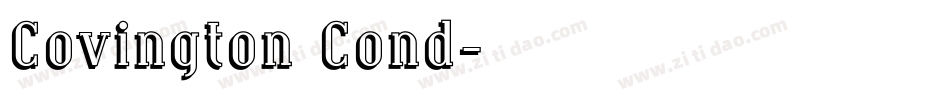 Covington Cond字体转换